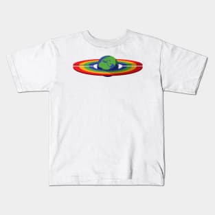 Rainbow Earth Kids T-Shirt